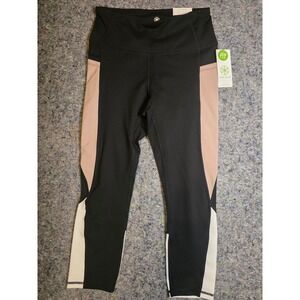 Gaiam Om Fit Colorblock Pocket Leggings Womens Size M NWT 1708